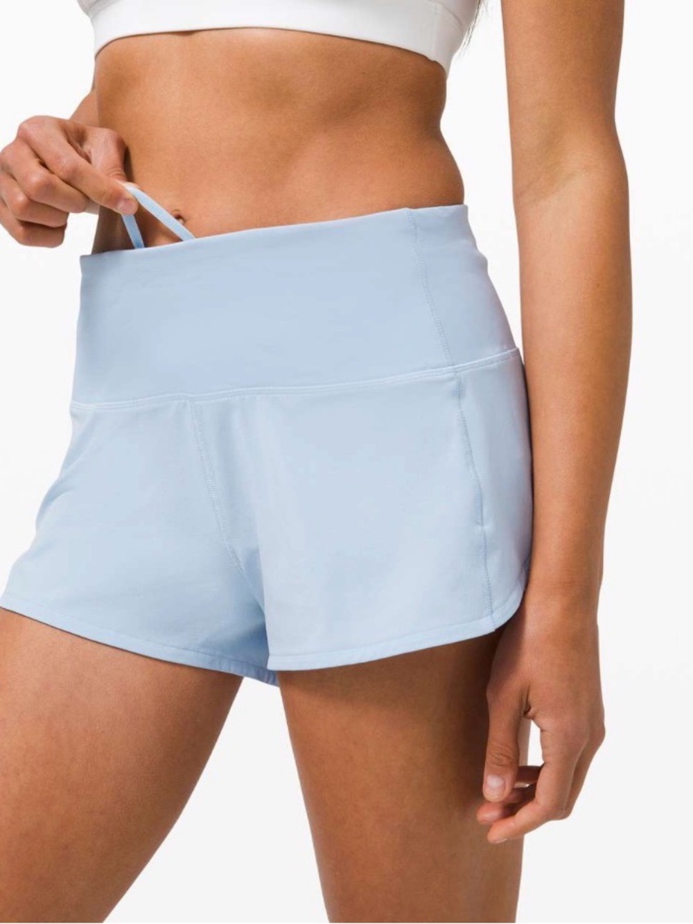 Lululemon Speed Up High-Rise Shorts 2.5” Blue Linen Size 0